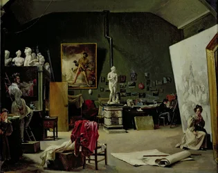 The Studio of Leon Cogniet